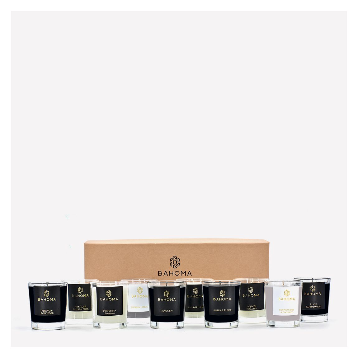 Set Discovery of 10 mini candles in a gift box - Sensory Adventure main product photo