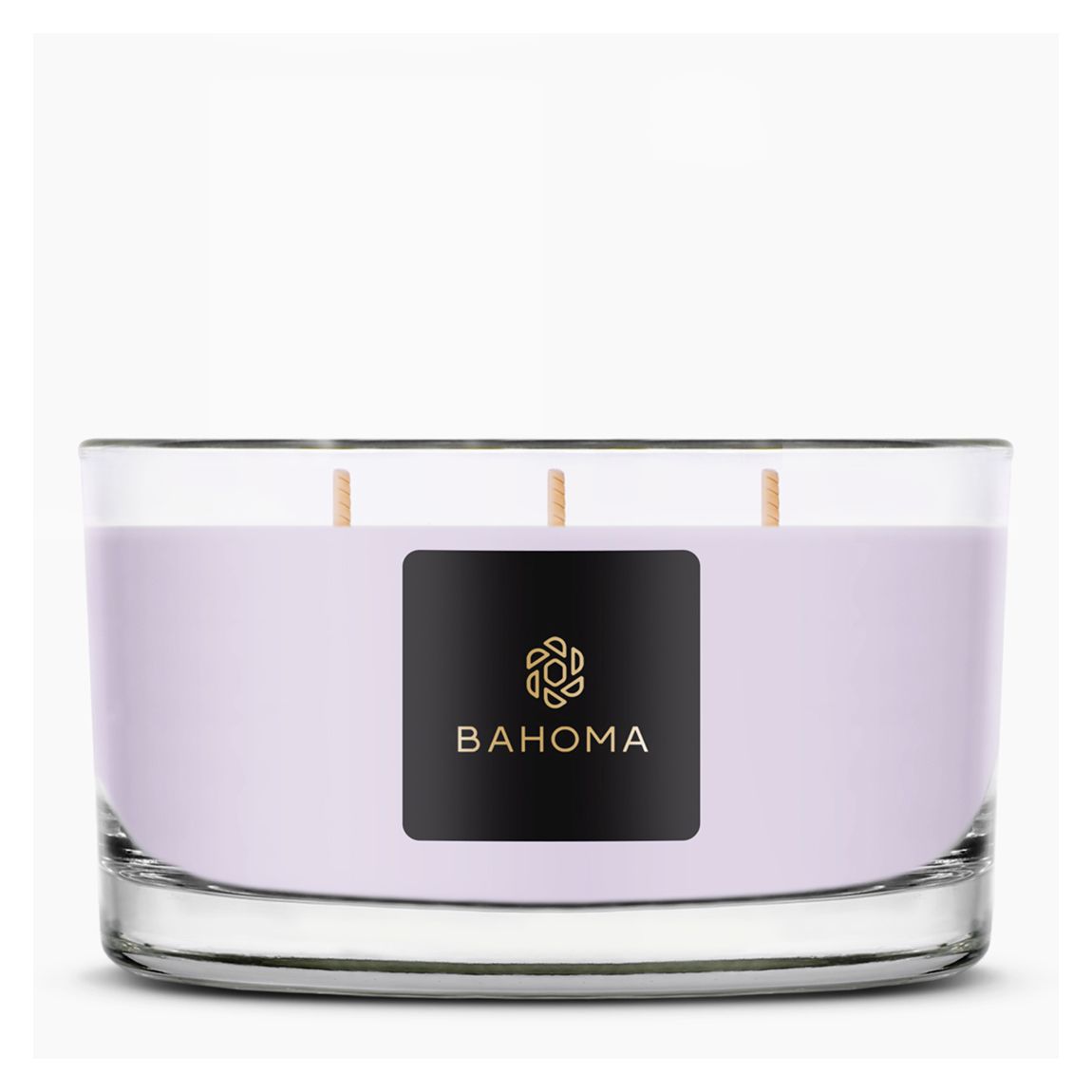 Wild heather & Oakwood Candle with 3 wicks in a gift box main product photo