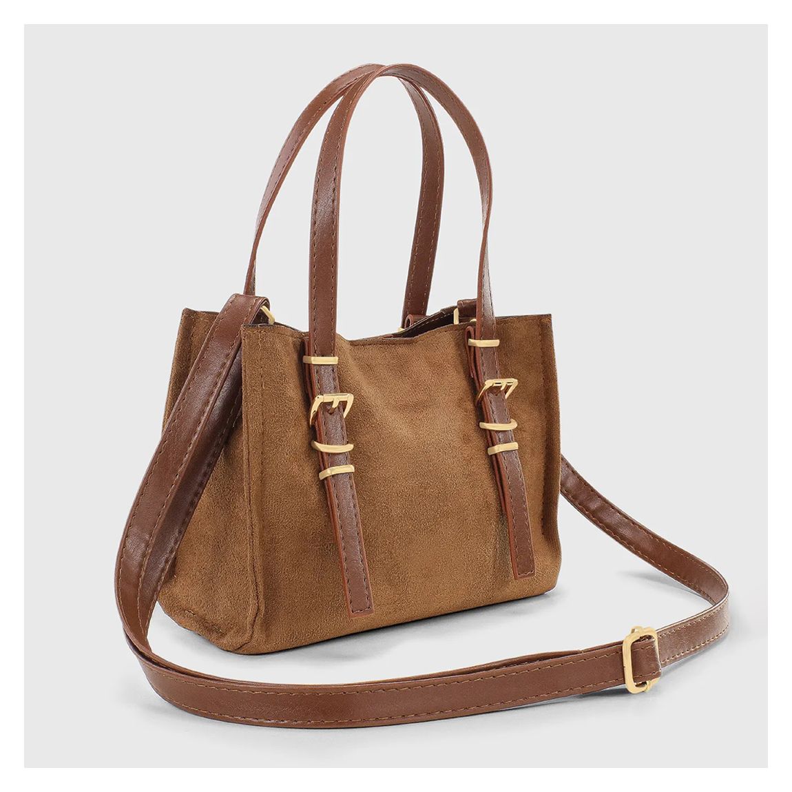 Tan Suede Tote Bag main product photo