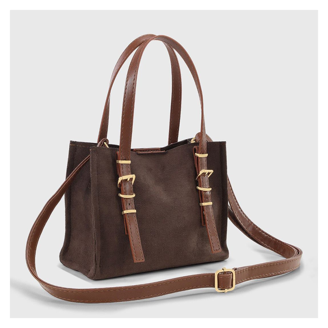 Brown Suede Tote Bag main product photo