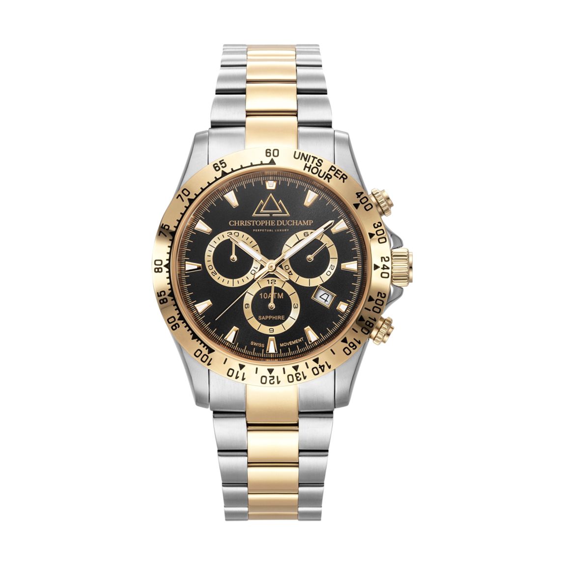 Men's Silver & Black Gr & Mont Watch main product photo