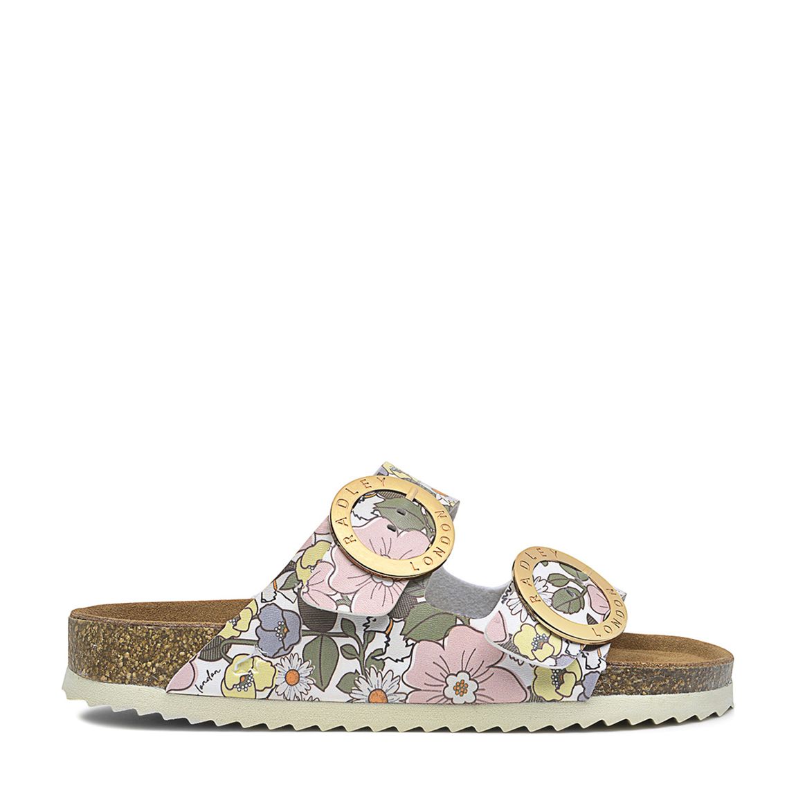 Multi Floral Taymont Rise Double Buckle Flat Sandals main product photo