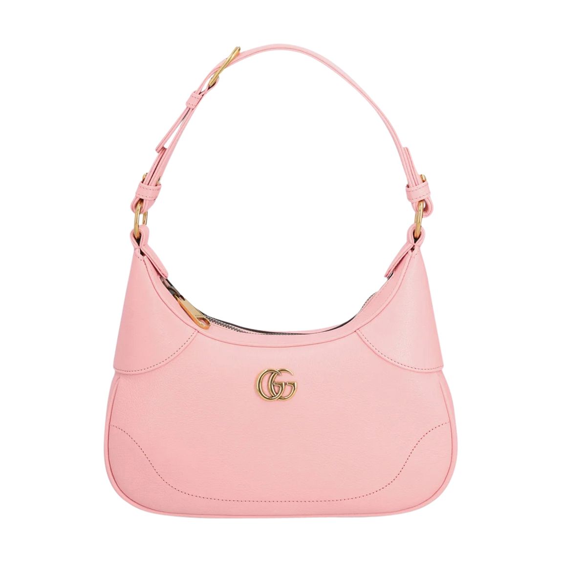 Pink Aphrodite Medium Leather Shoulder Bag main product photo