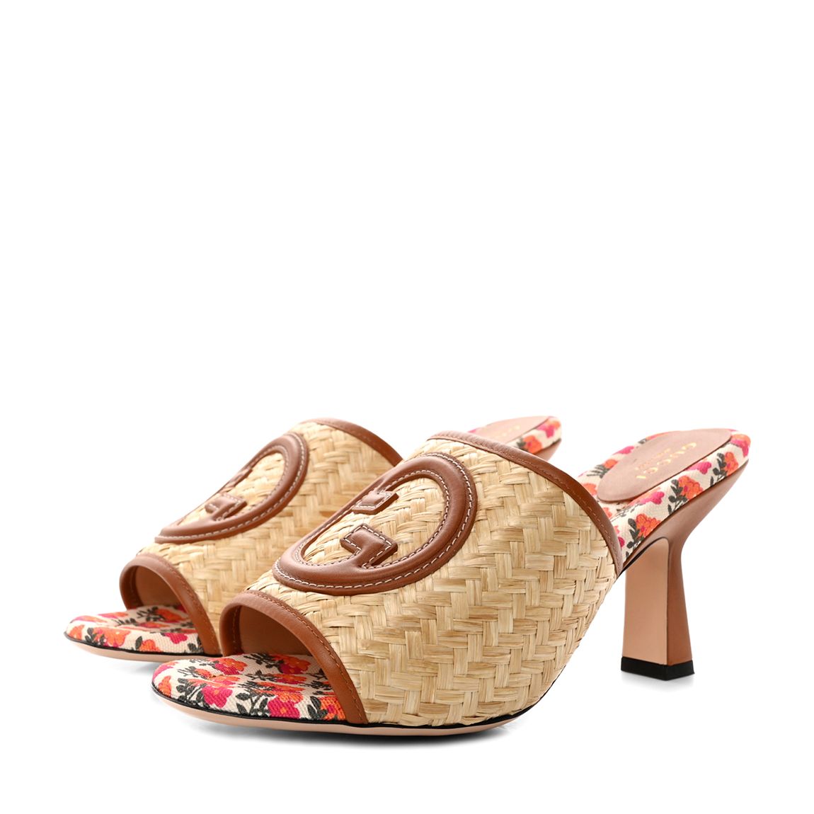Natural Raffia GG Mabel Mules main product photo
