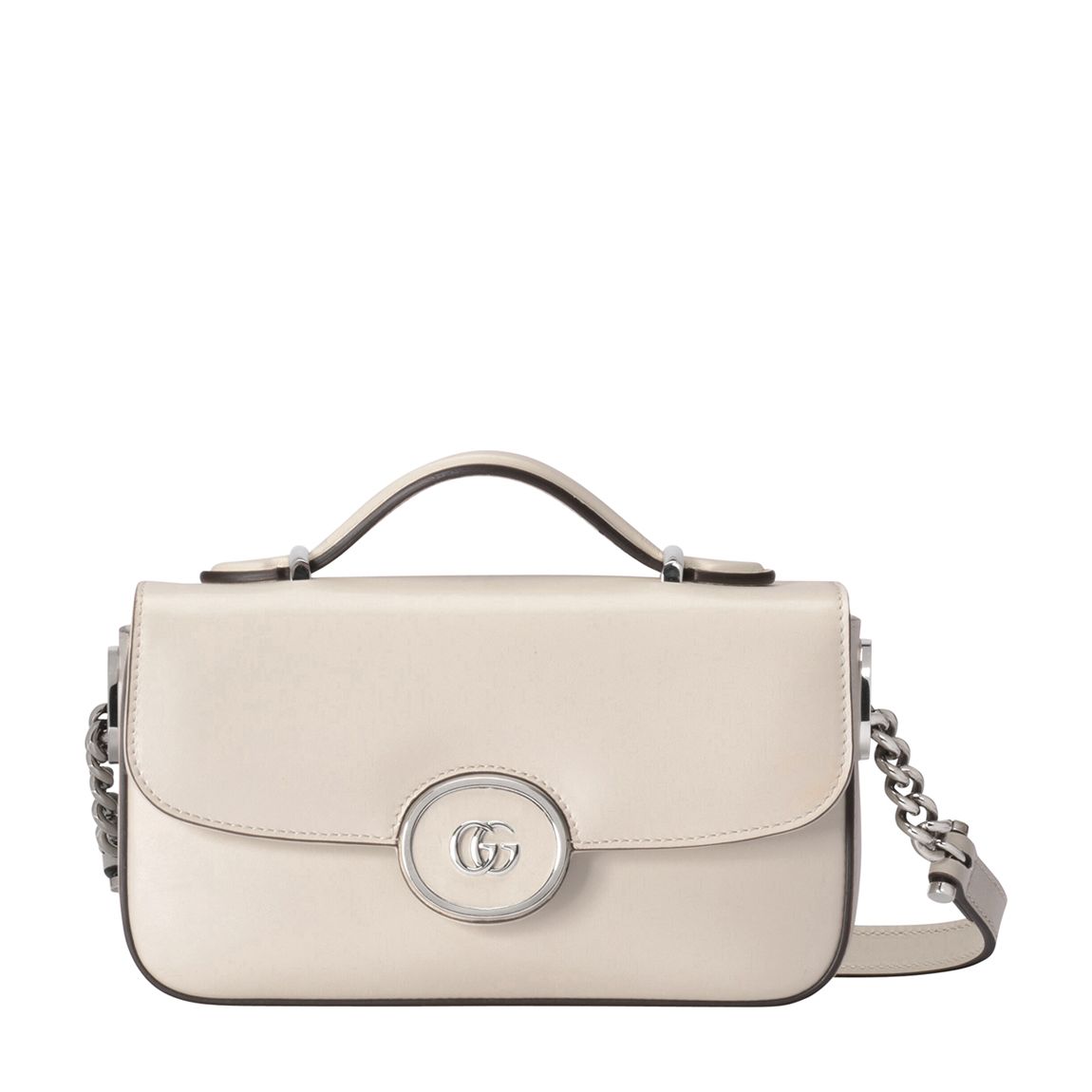 White Gucci Petite GG Mini Shoulder Bag main product photo