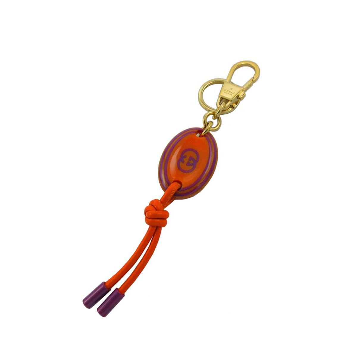 Red GG Leather Bag Charm main product photo