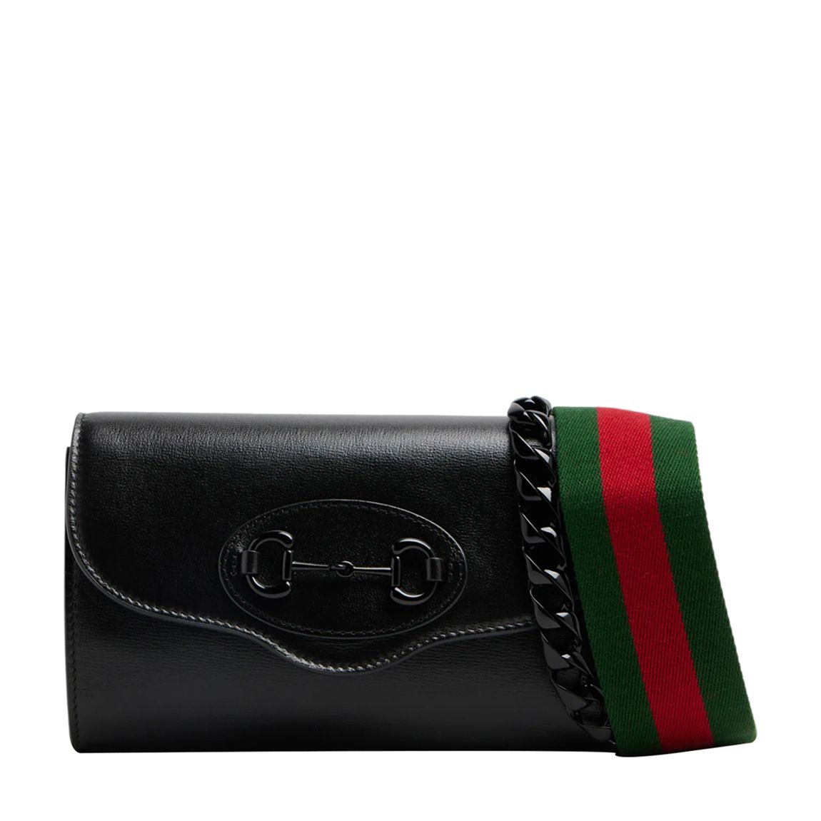 Black Horsebit 1955 Chain Leather Handbag main product photo