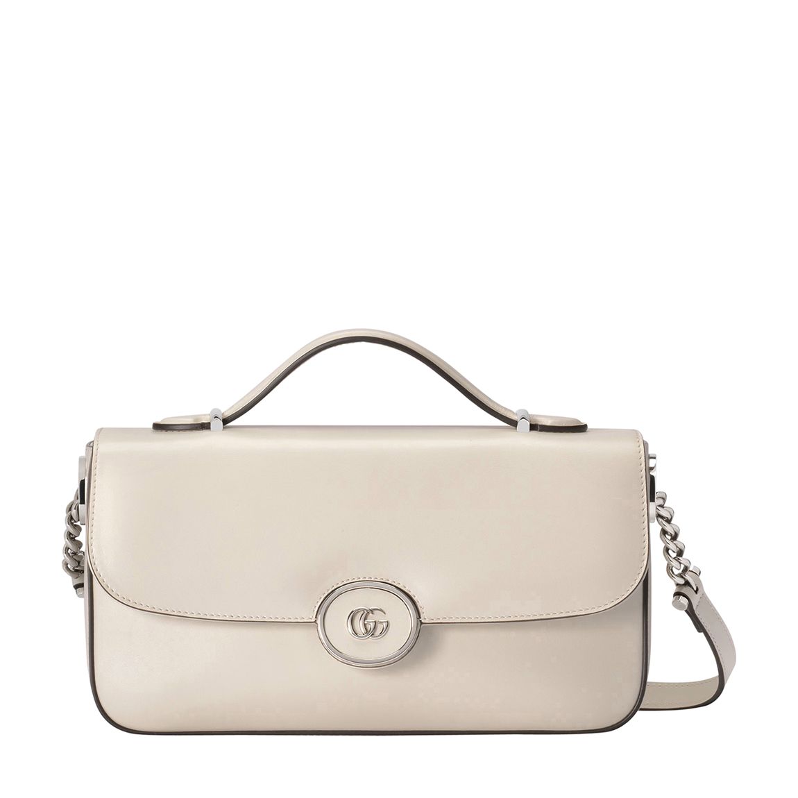 White Petite GG Small Shoulder Bag main product photo