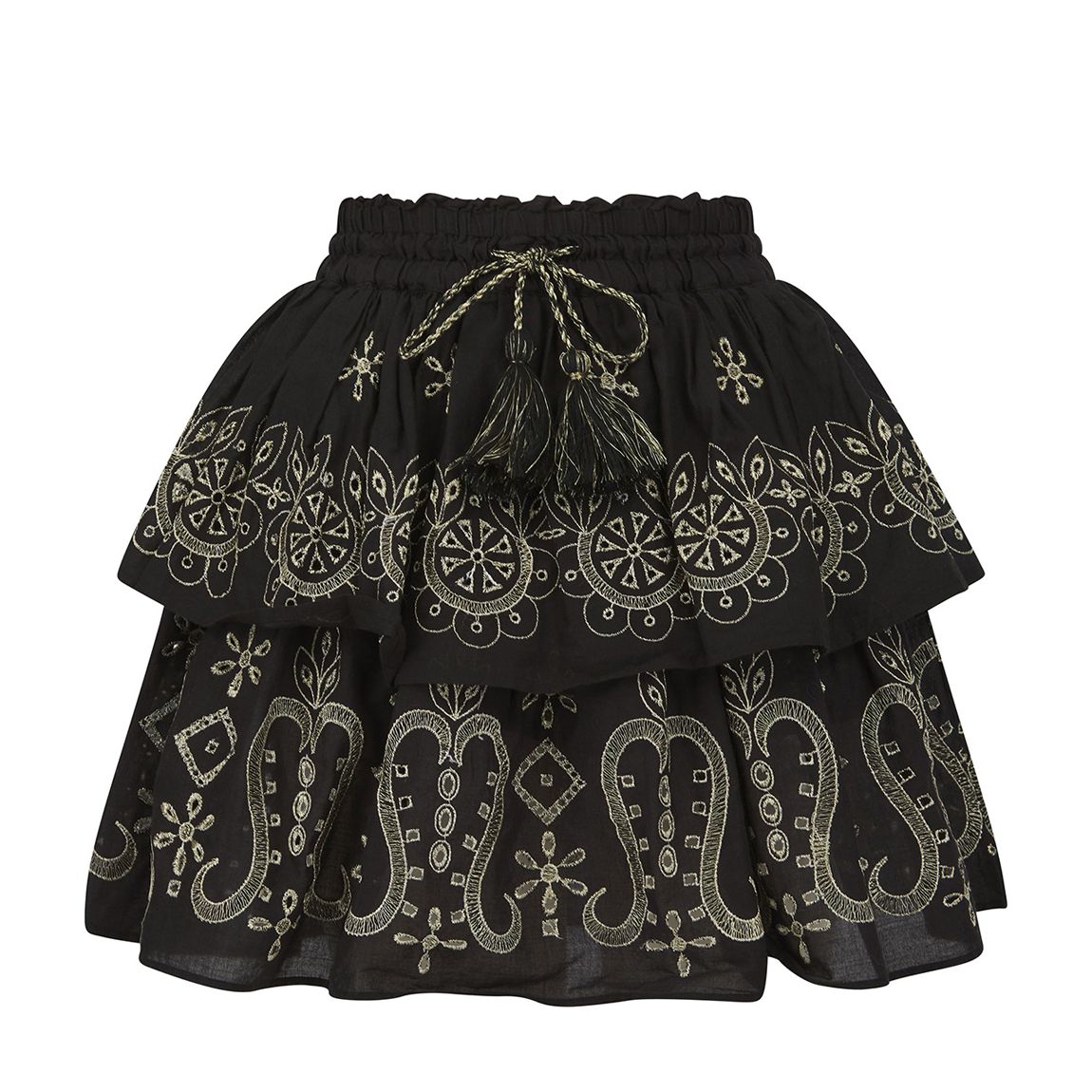 Belle Skirt Black-Gold main product photo