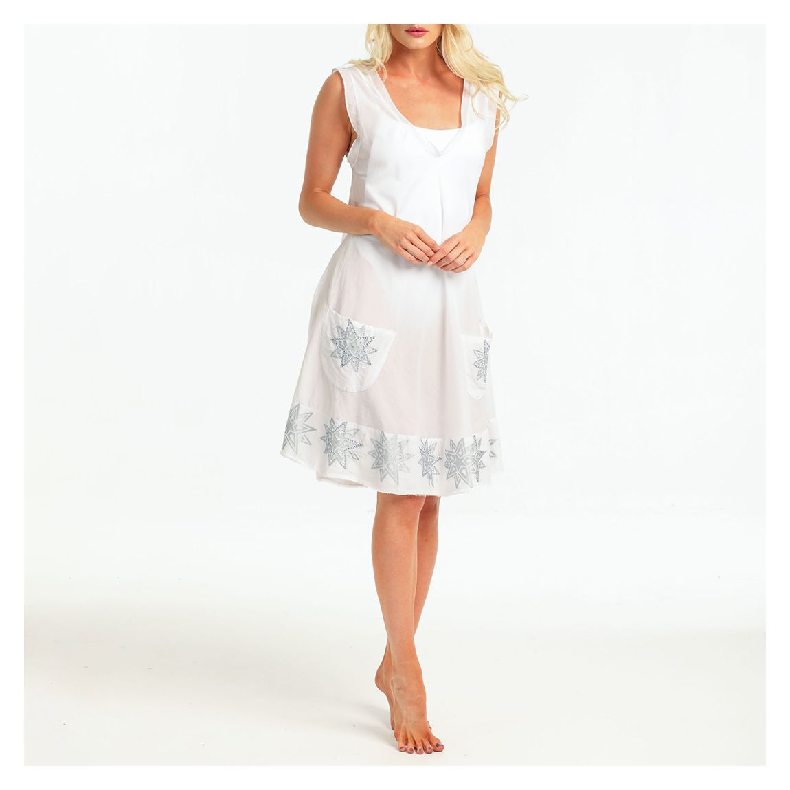 Bazra Dress White main product photo