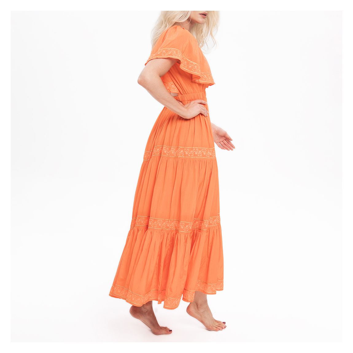 Tilly Maxi Dress Orange main product photo