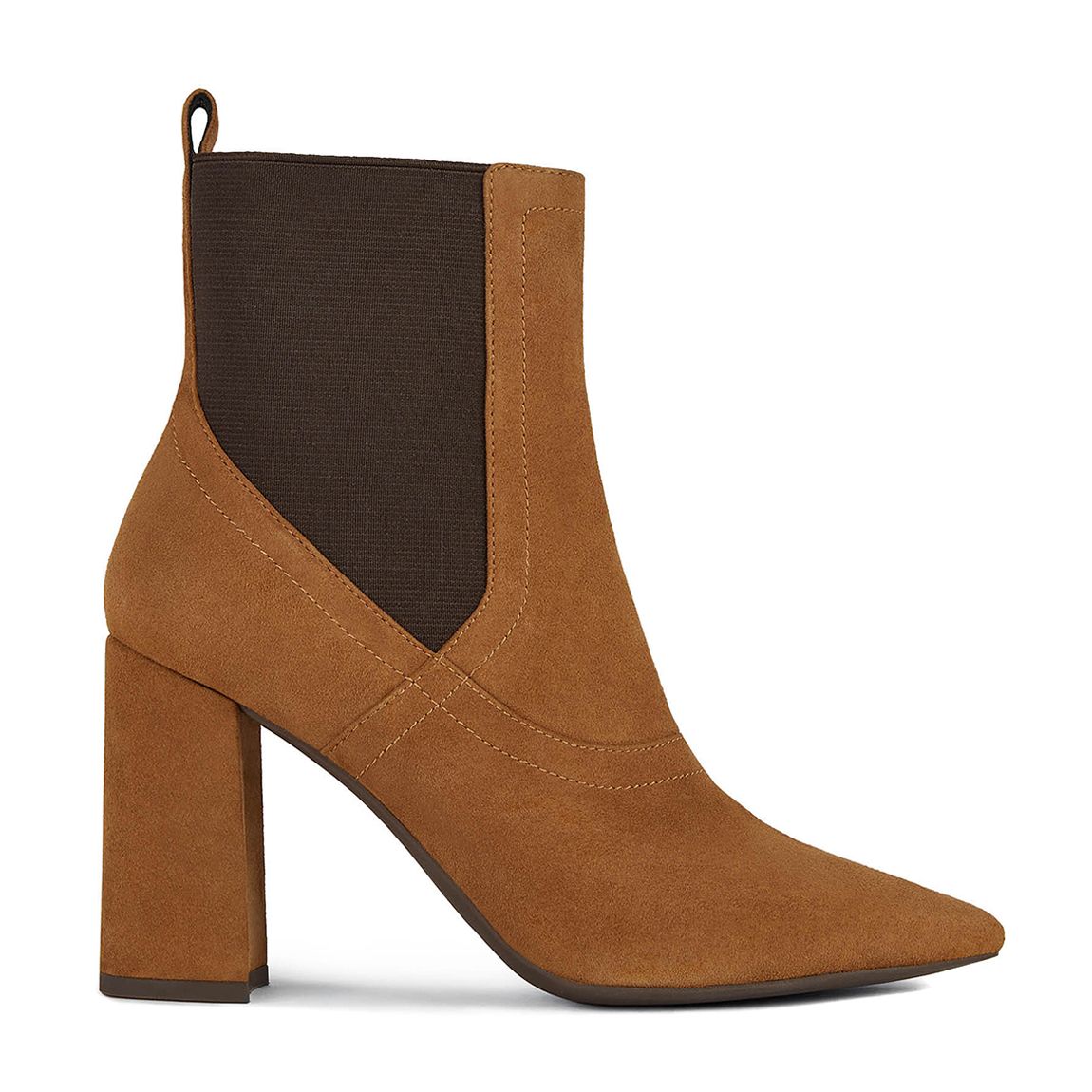Tan/Black Suede Bigliana Ankle Boot main product photo