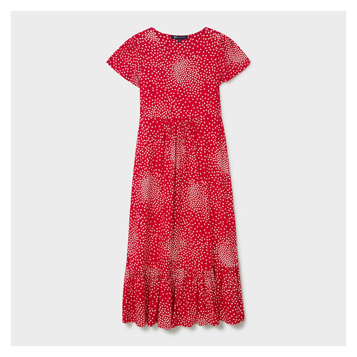 Red Geo Jay Midi Dress main product photo
