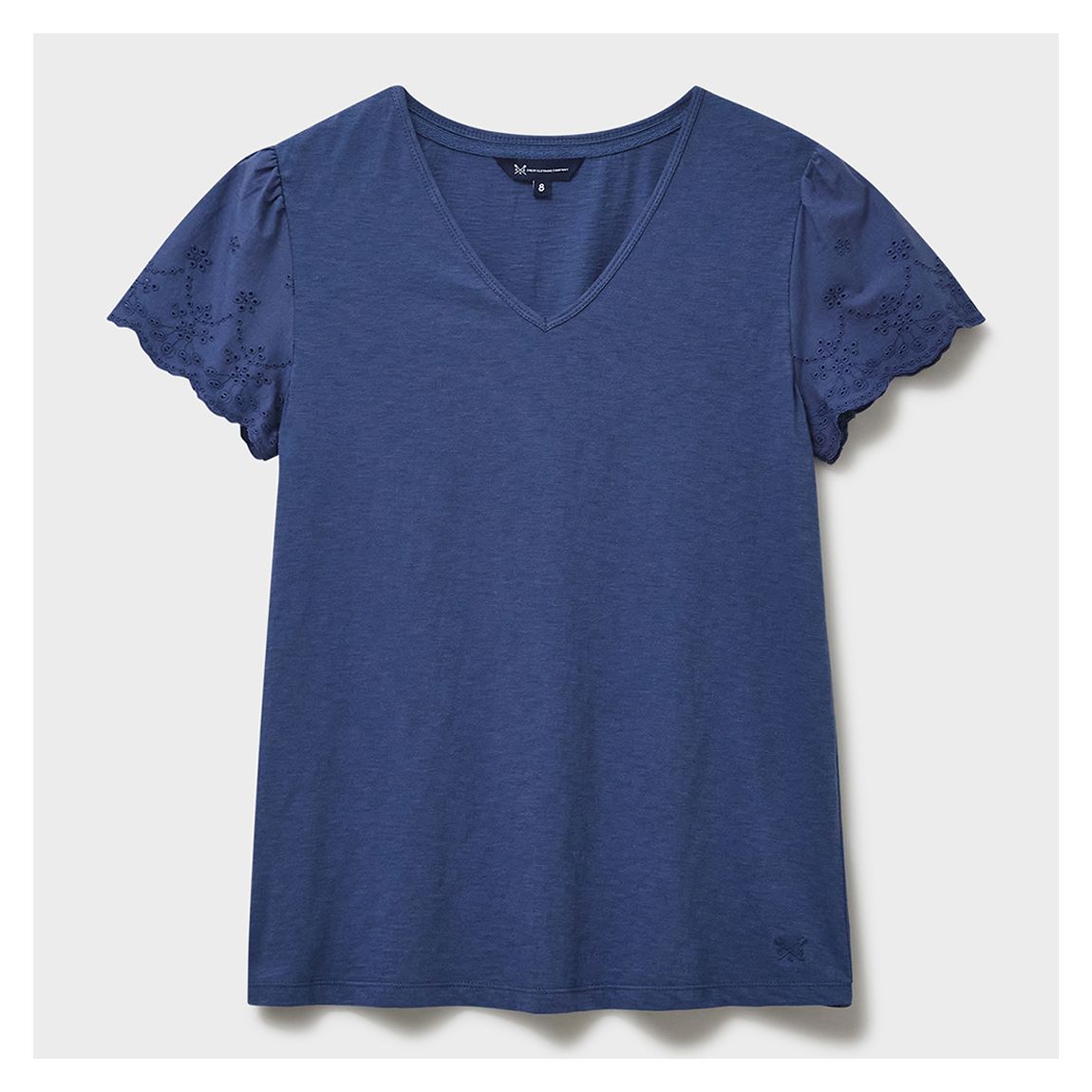 Navy Broderie Charlotte Top main product photo