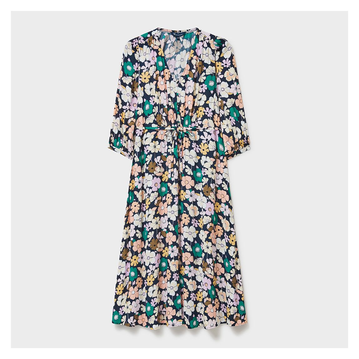 Teal Printed Lila Midi Dress main product photo