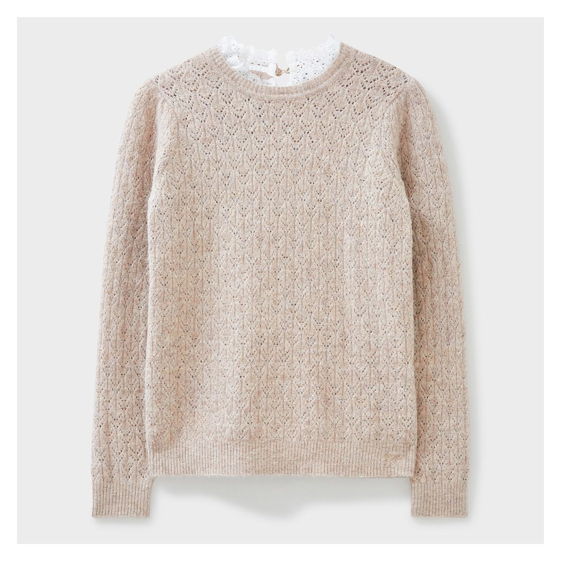 LACE TRIM STITCHY JUMPER main product photo