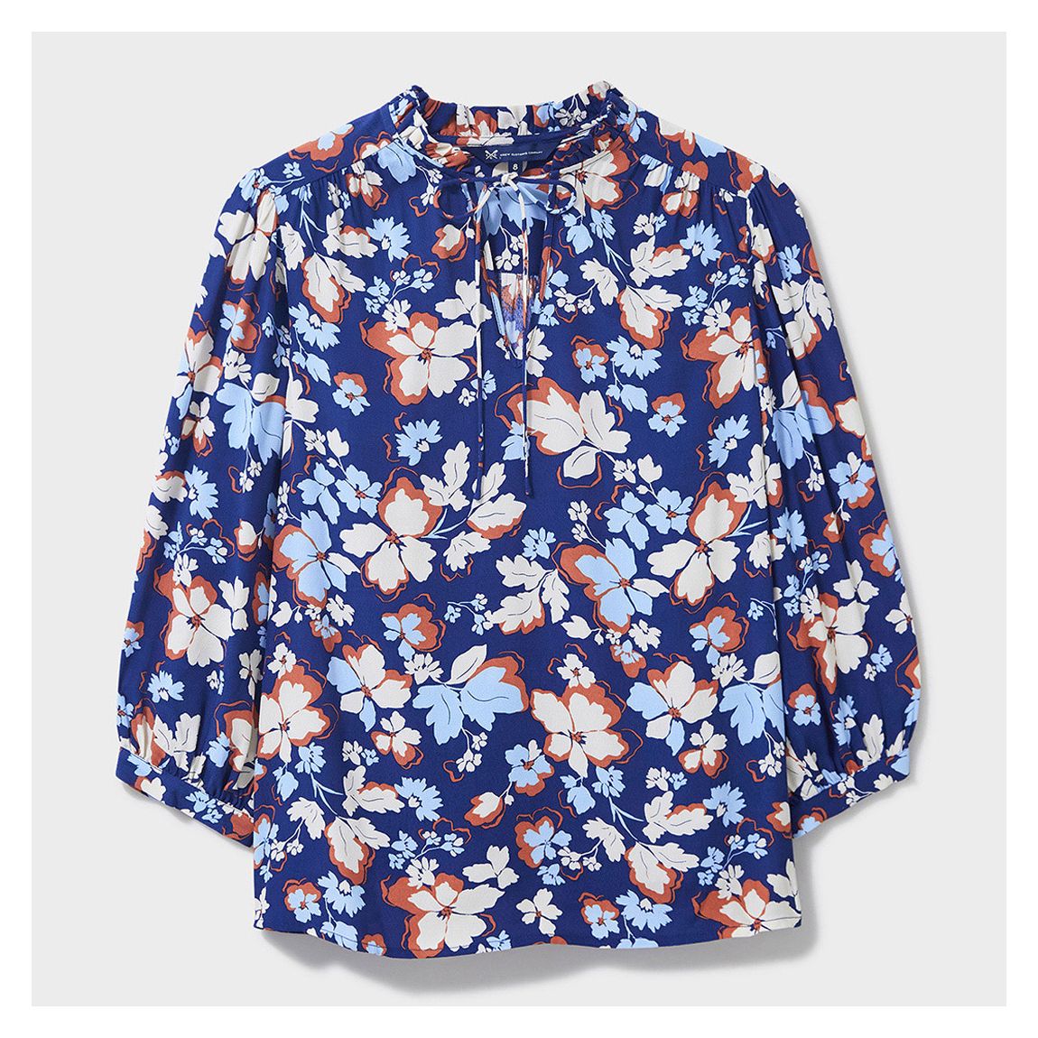 Navy Printed Kayla Blouse main product photo