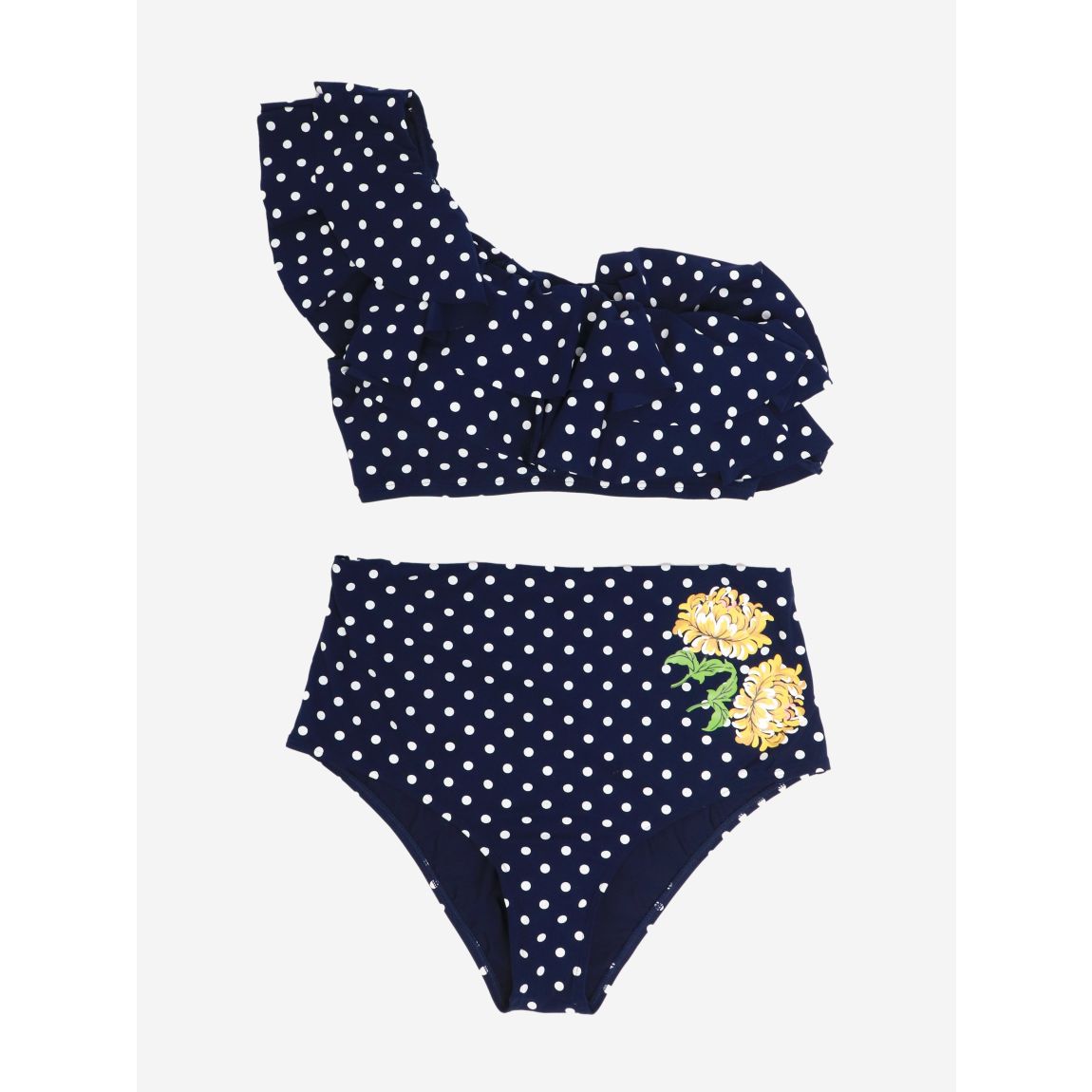 Tory Burch navy blue polka main product photo