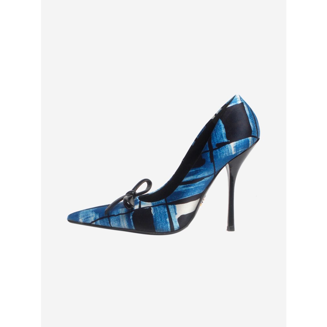 Prada blue satin printed main product photo