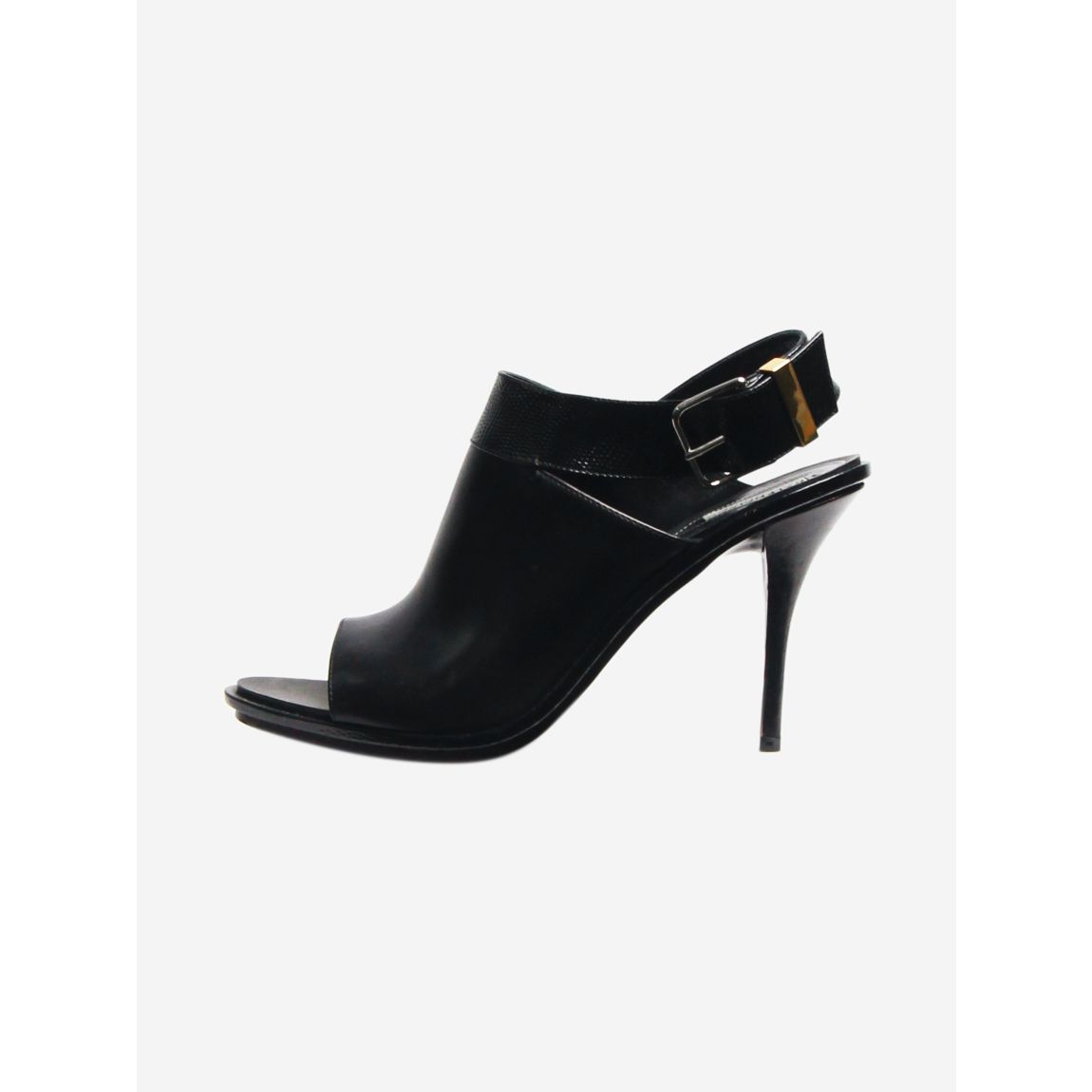Black slingback sandal heels main product photo