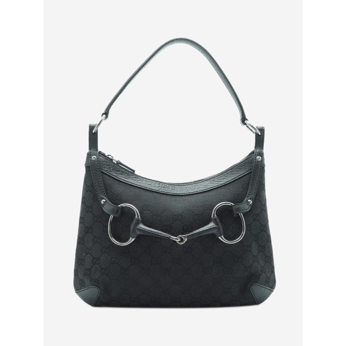 Gucci black GG canvas main product photo