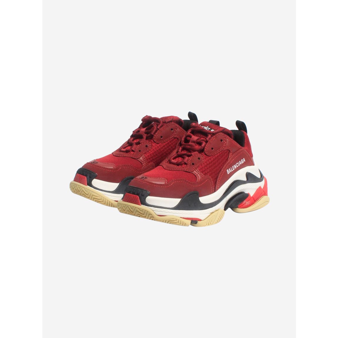 Balenciaga Triple S maroon main product photo
