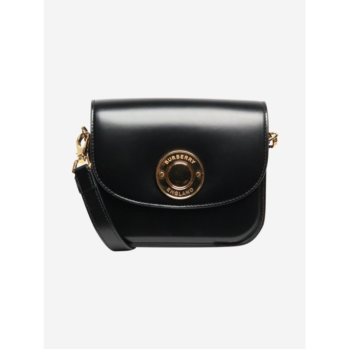 Black small leather Elizabeth bag main product photo