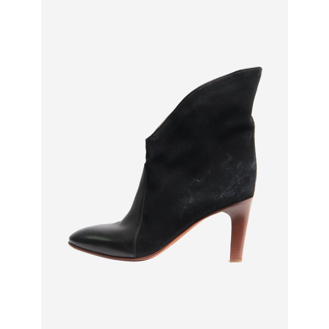 Black leather and suede ankle boots , EU 39.5 (UK 6.5) main product photo