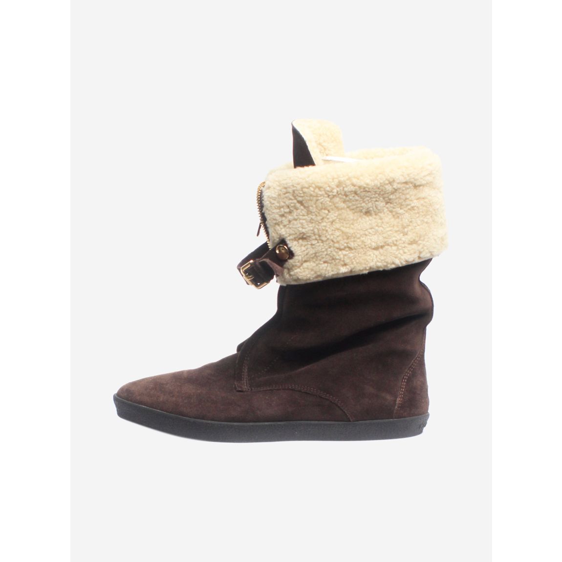 Brown sherling boots main product photo