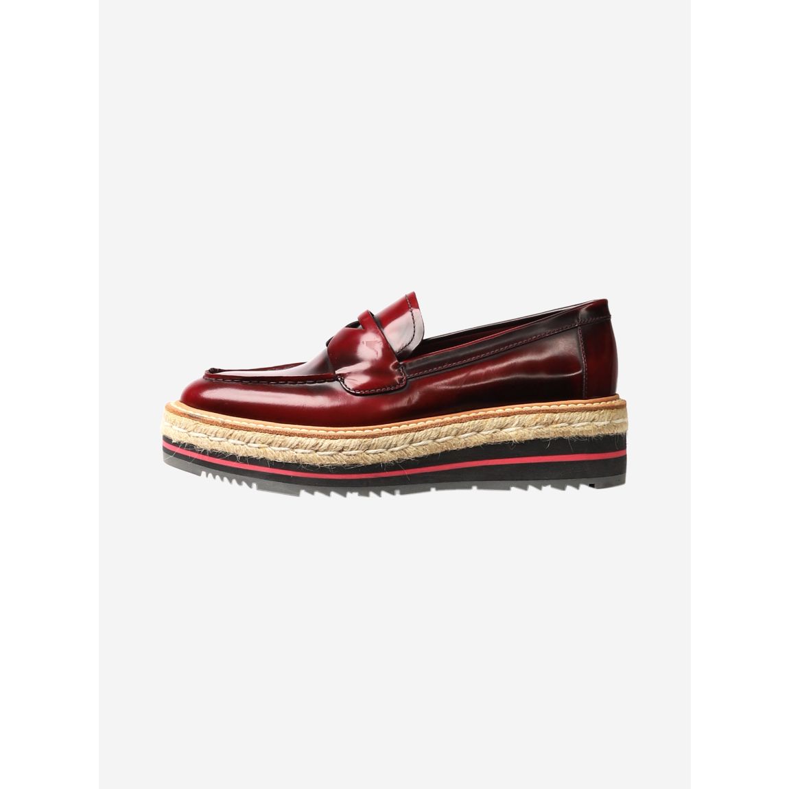 Prada red polished leather main product photo