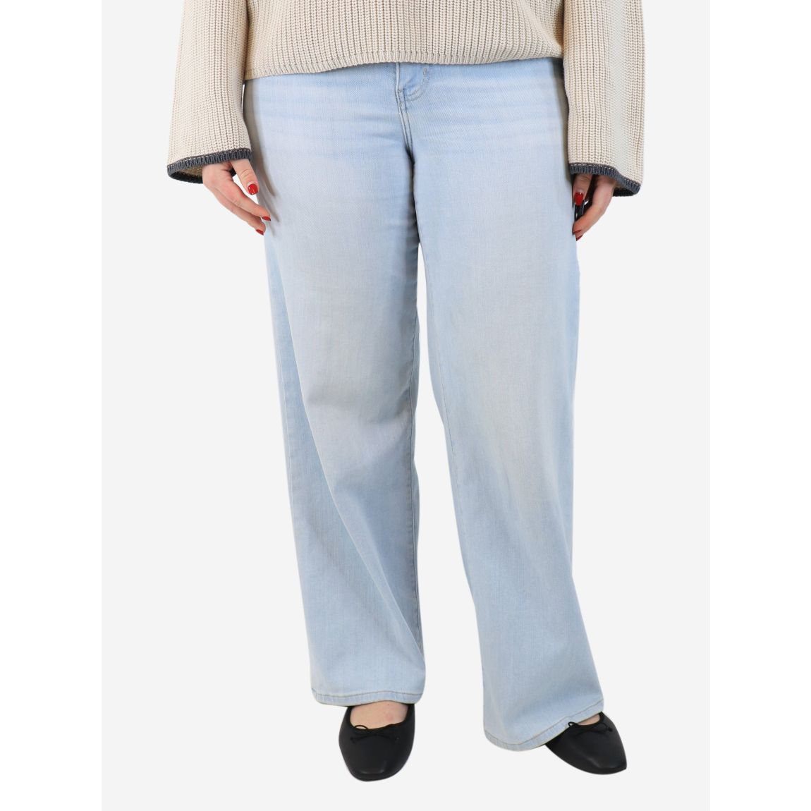 Light blue Le Slim Palazzo jeans main product photo