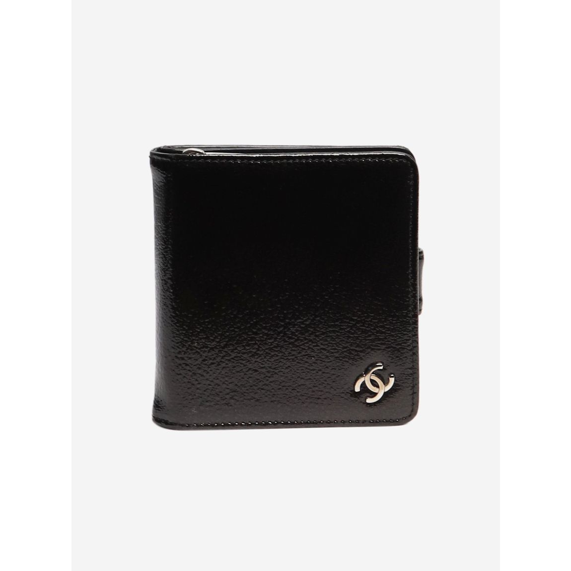 Black 2006 patent leather CC wallet main product photo