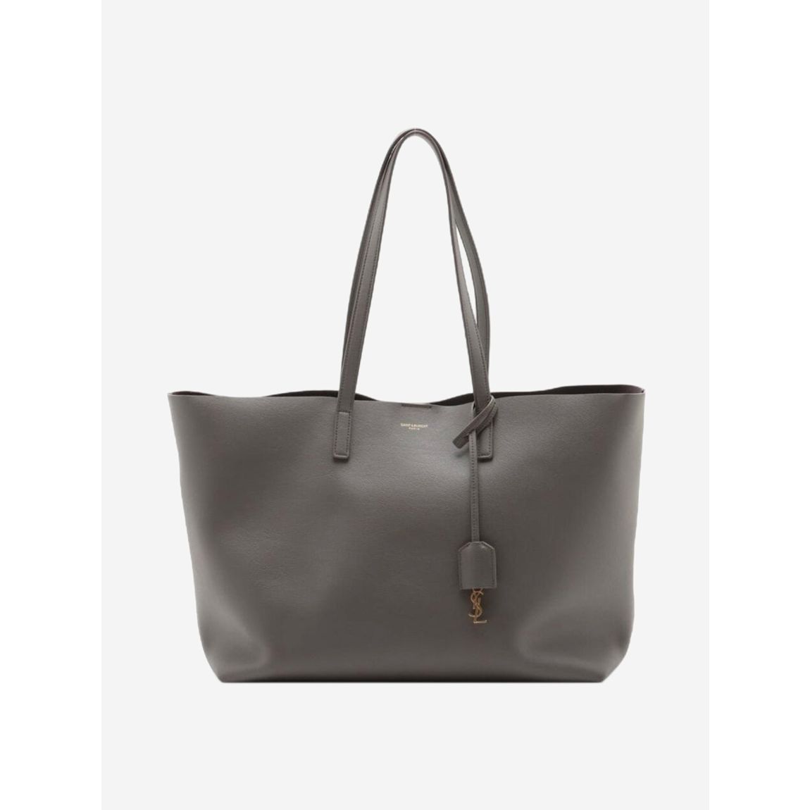Grey Paris leather tote bag main product photo