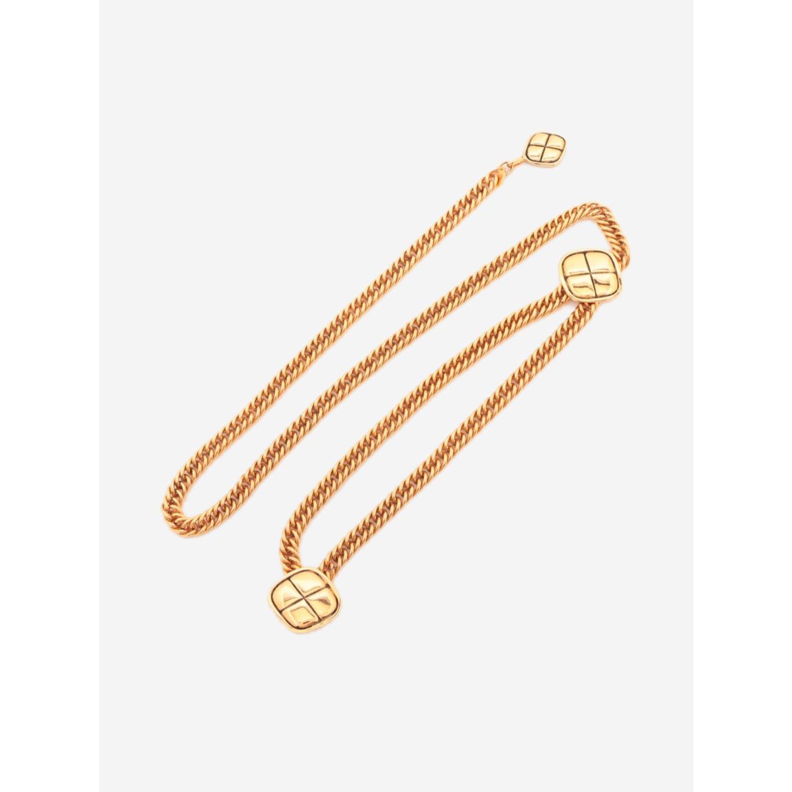 Gold Matelasse Chain belt main product photo