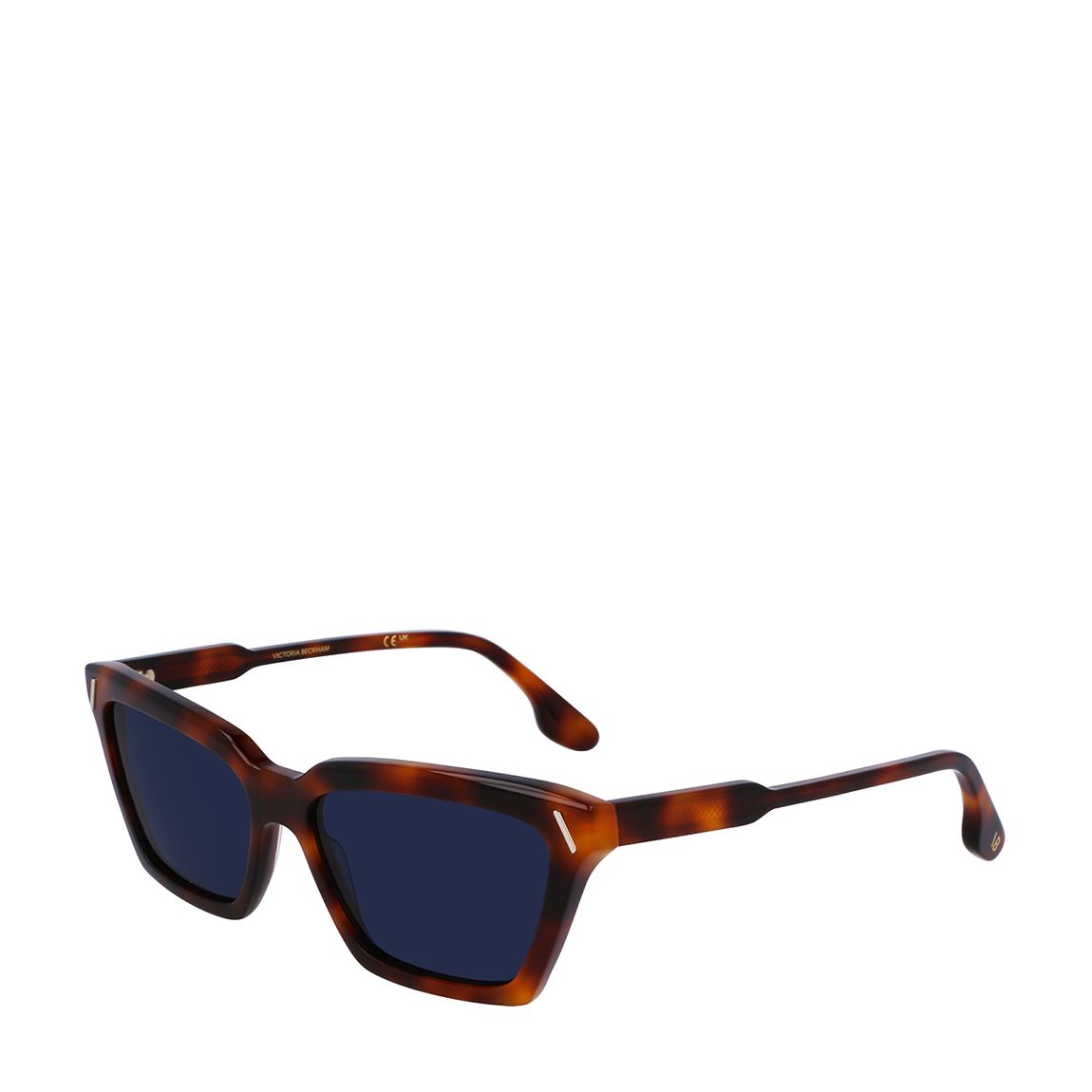 Womens Brown Tortise Shell Victoria Beckham Square Sunglassses 57mm main product photo