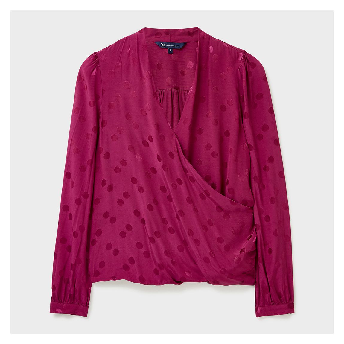 JAQUARD WRAP BLOUSE main product photo