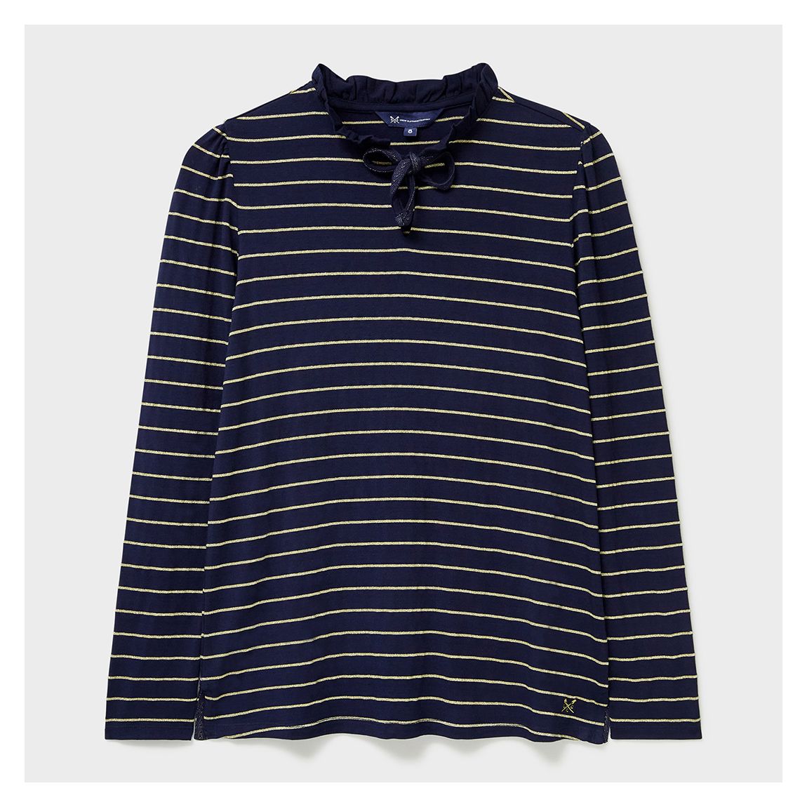 FRILL COLLAR TIE FRONT TOP main product photo