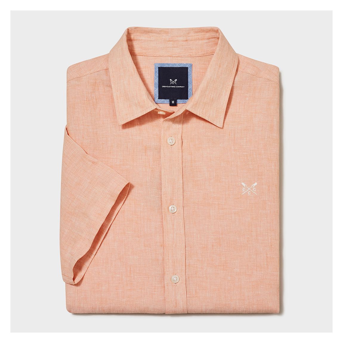 Coral Short Sleeve Linen Shirt main product photo