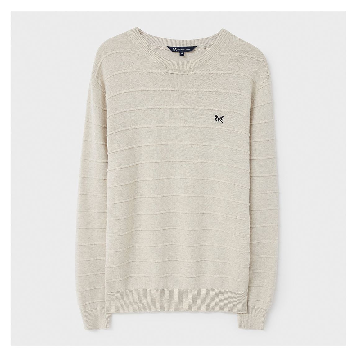 Oat Marl Salcombe Textured Jumper main product photo