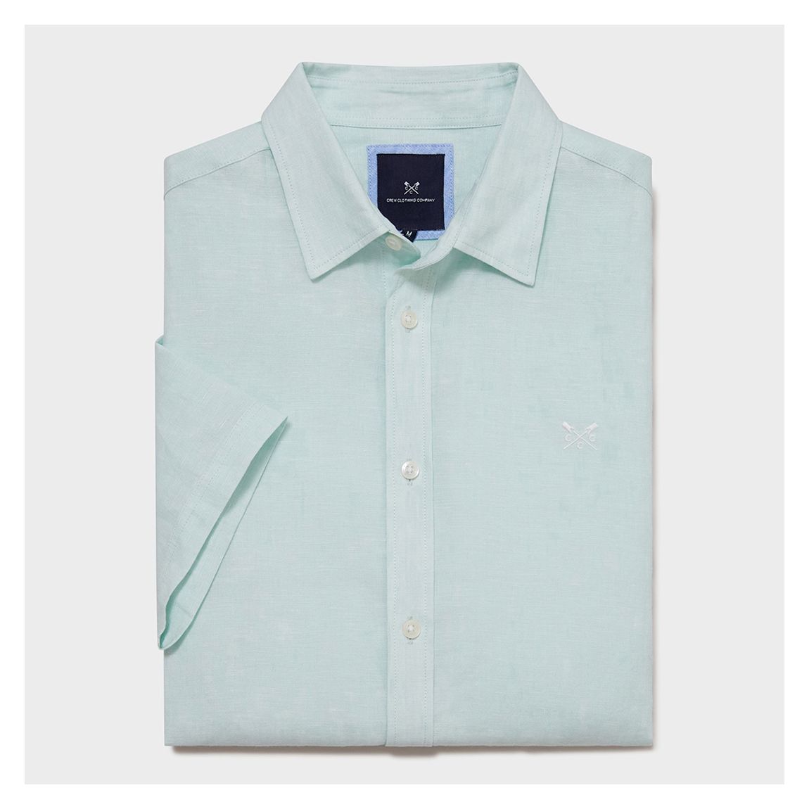 Mint Short Sleeve Linen Shirt main product photo