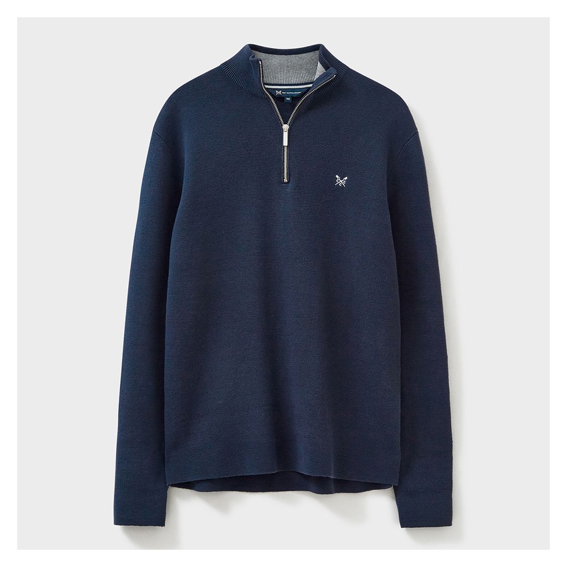 Navy Full Milano Half Zip Sweater main product photo