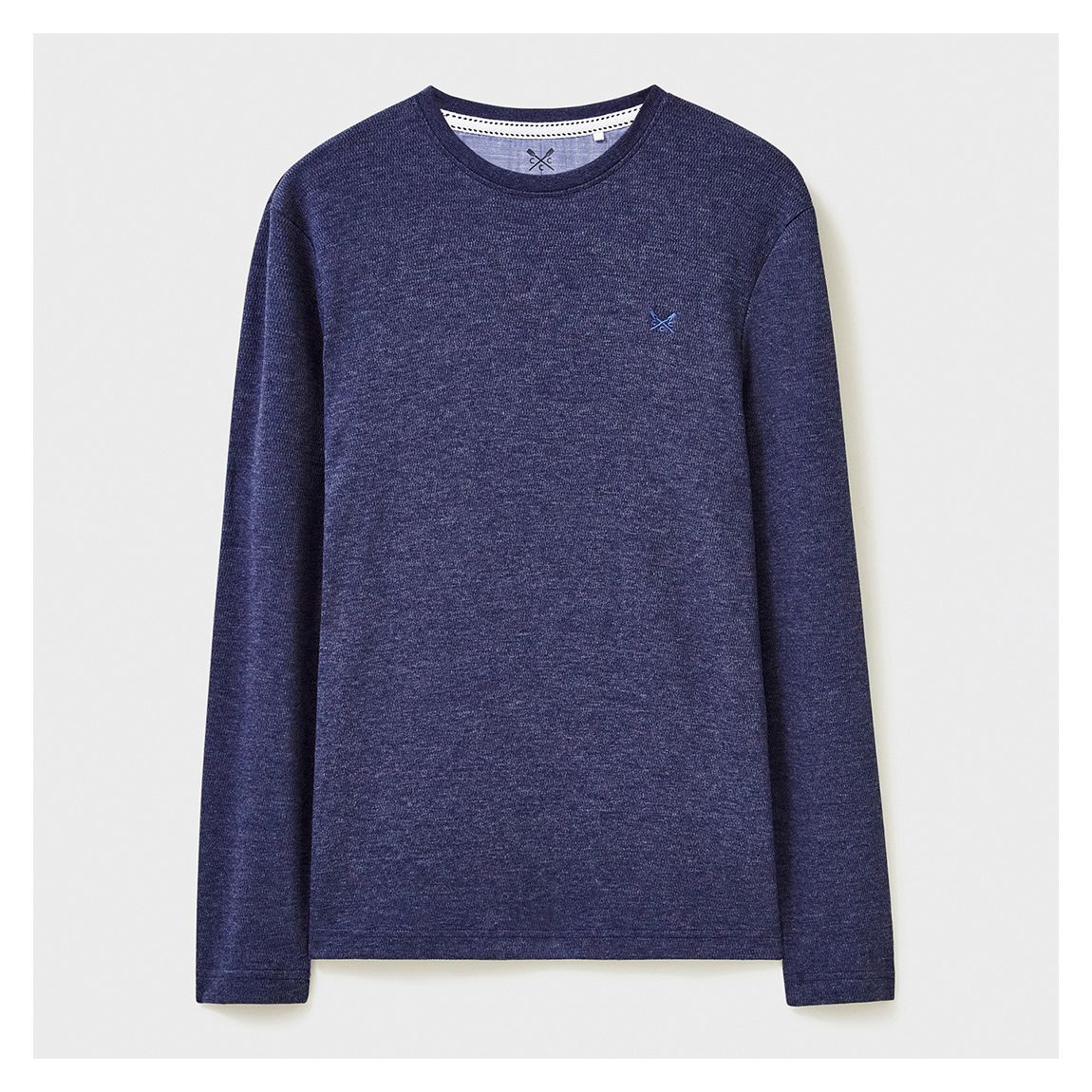 Navy Long Sleeve Waffle Top main product photo