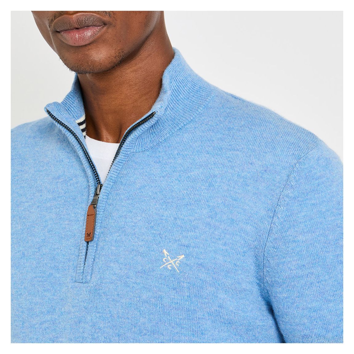 Blue Cashmere 1/2 Zip Knitwear main product photo