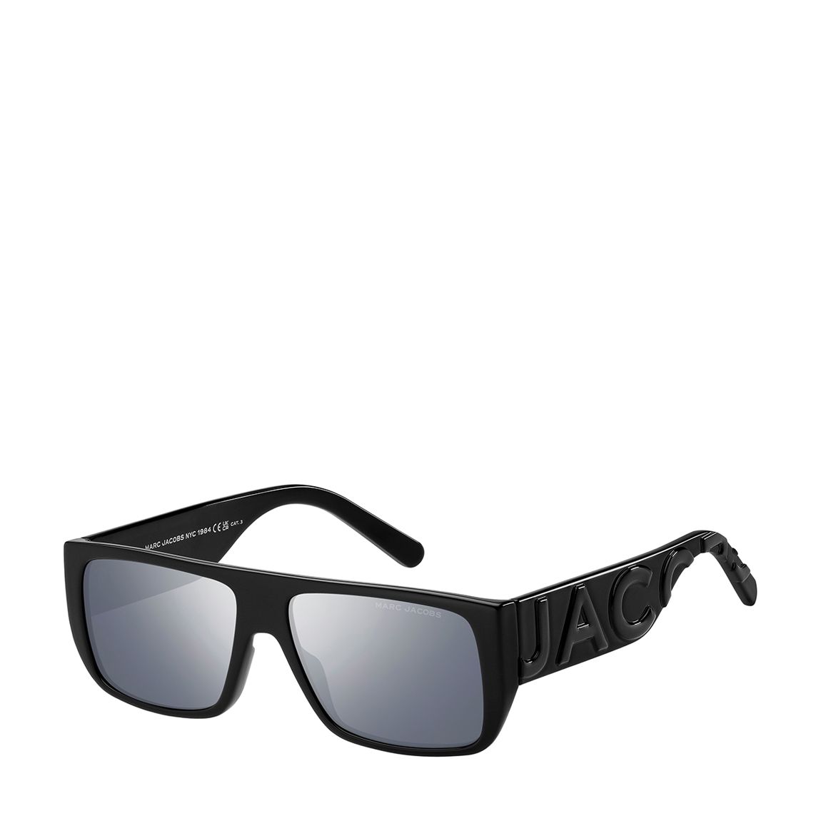 Unisex Marc Logo 096/Rectangular Flat Top Black Grey/Silver Mirror 57 mm main product photo