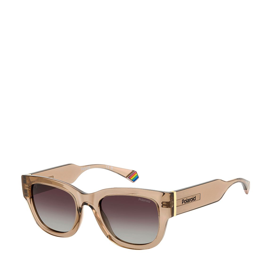 Women's Plod 6213/S/X Square Beige/Brown Shaded Polarized 51 mm main product photo