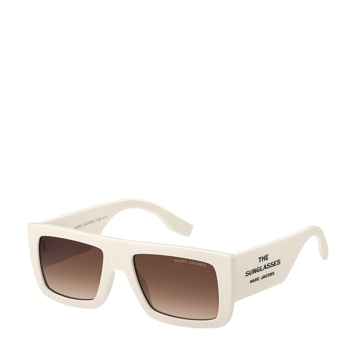 Unisex Marc 77 5/Rectangular Flat Top Ivory/Brown Shaded 53 mm main product photo