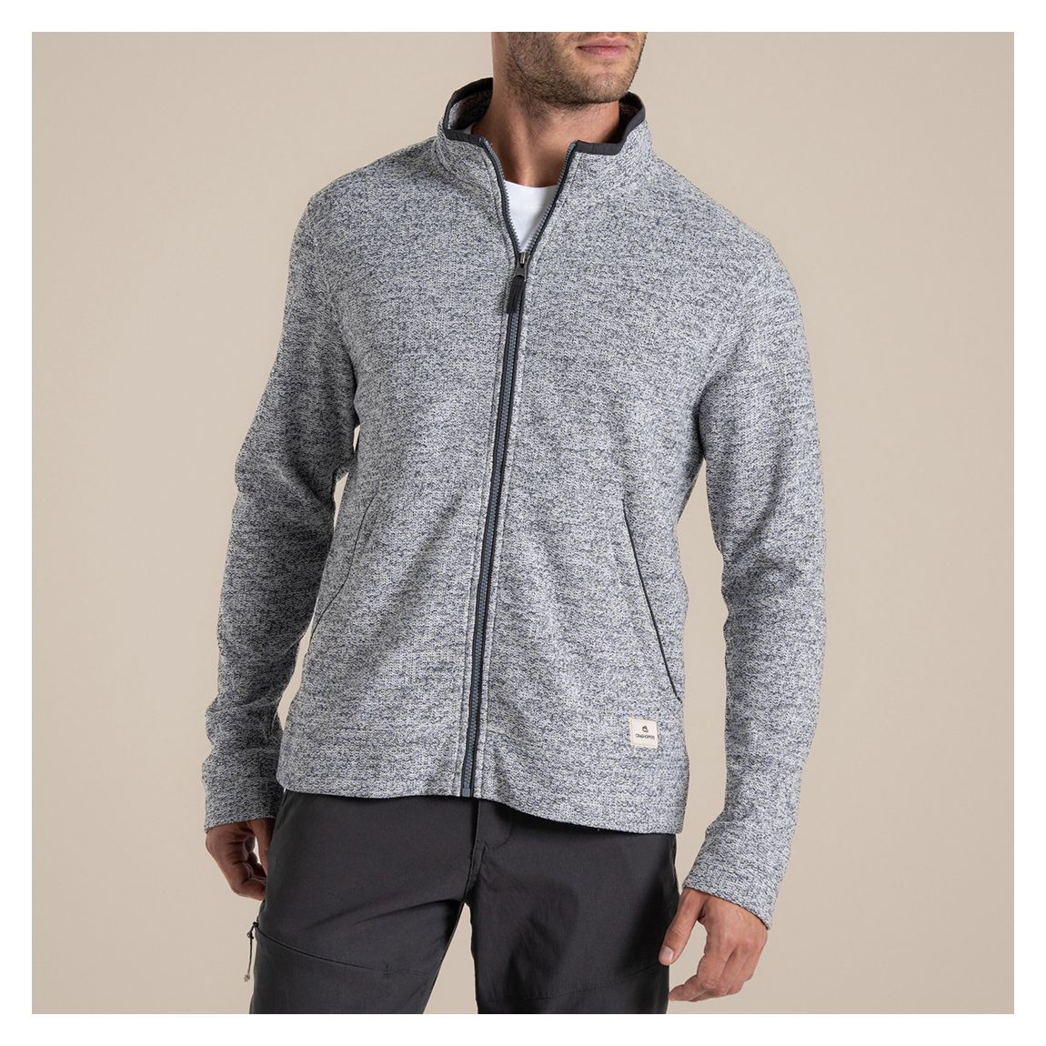 Grey Marl Bonan Full Zip Fleece main product photo