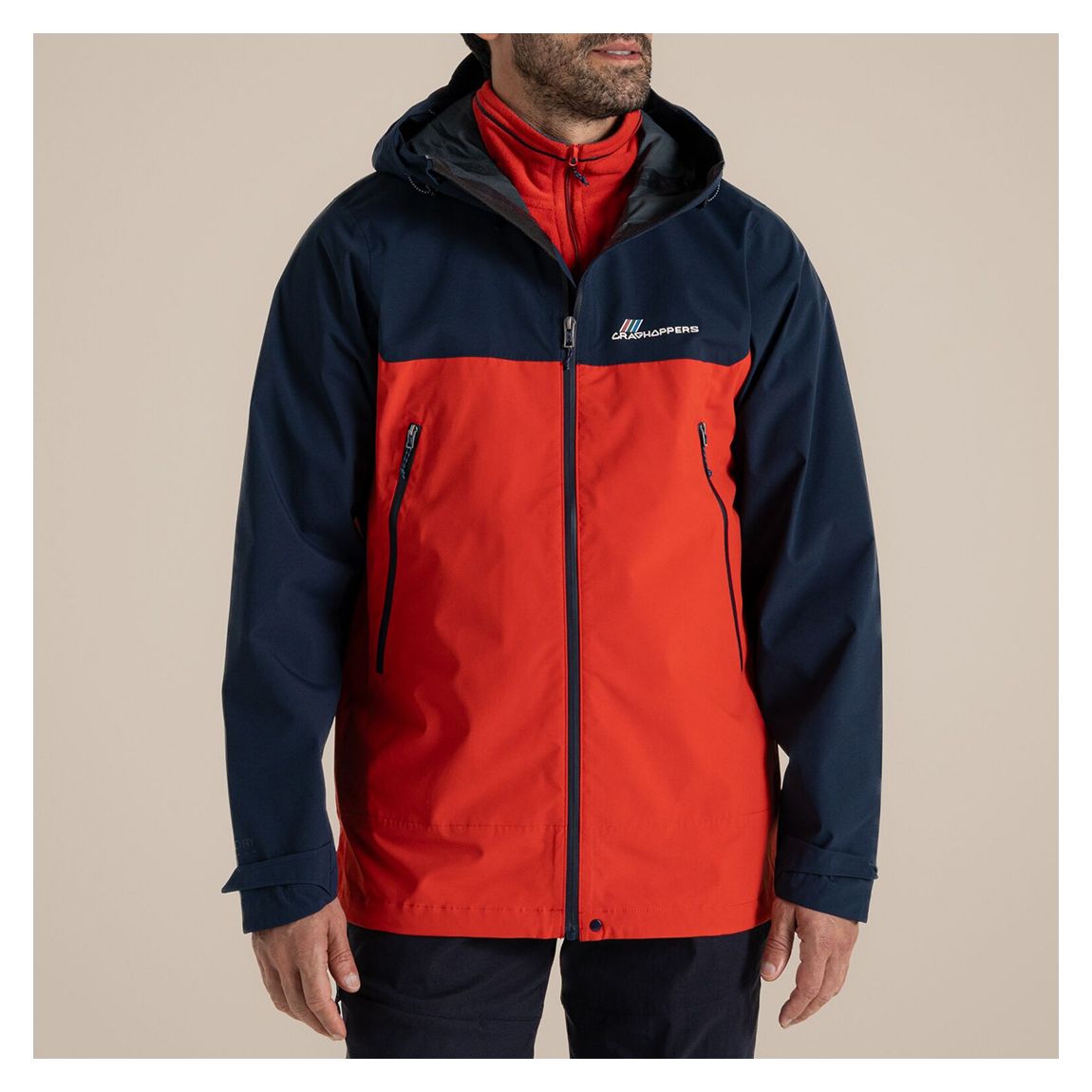 Navy/Red Maris 2.5L Stretch Waterproof Jacket main product photo