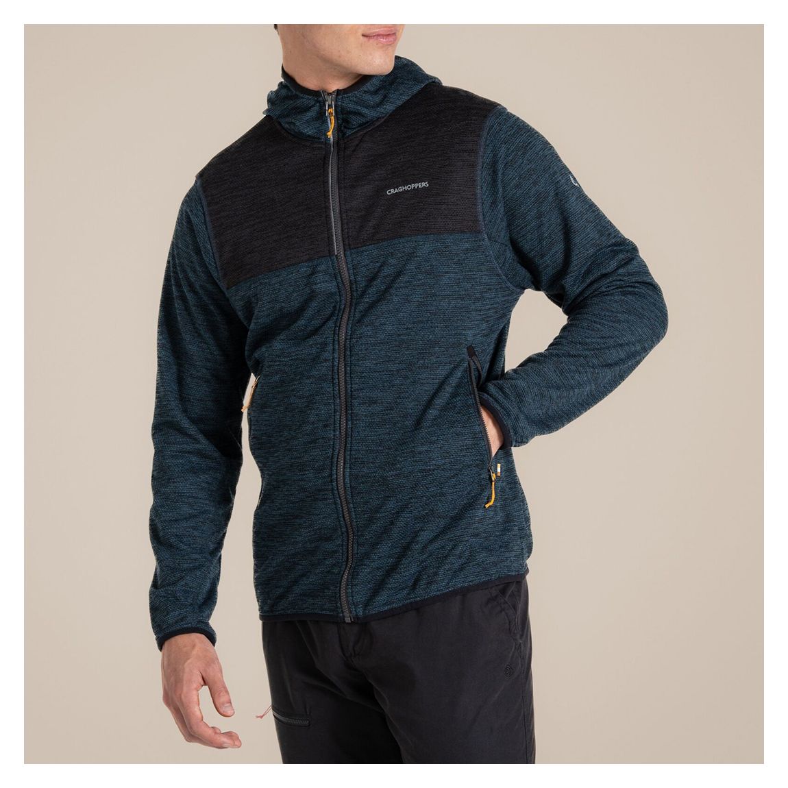 Blue Stone Marl Travos Full Zip Fleece main product photo