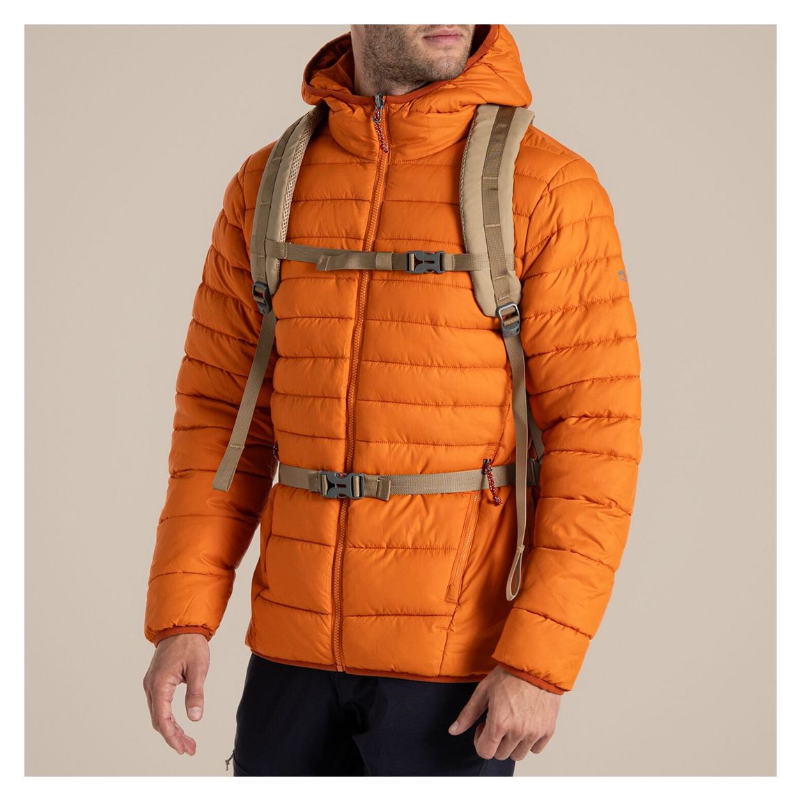Orange Compresslite IX Hooded Insulating Jacket main product photo